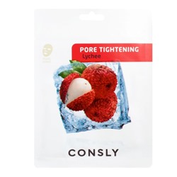 Сужающая поры тканевая маска с экстрактом личи CONSLY Lychee Pore-Tightening Mask Pack