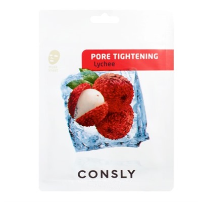 Сужающая поры тканевая маска с экстрактом личи CONSLY Lychee Pore-Tightening Mask Pack