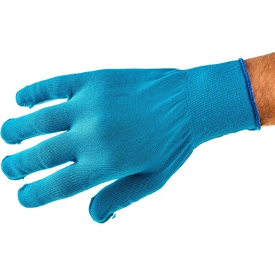 Перчатки нейлоновые, вязка класс 13, размер 10, синии