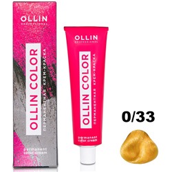 Перманентная крем-краска для волос  COLOR  0/33 Ollin 100 мл