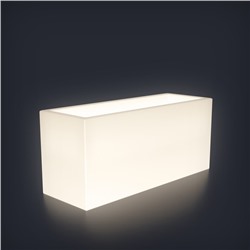 Светодиодное кашпо Horizont S, 78.5 × 32 × 31 см, IP65, 220 В, свечение белое