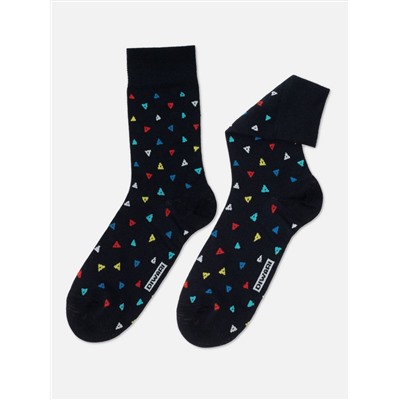 Носки мужские DiWaRi Хлопковые носки HAPPY с рисунком «Треугольники»