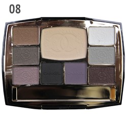 Тени для век C Travel Makeup Palette тени 6 цв. + тени для бровей 2 цв. + пудра 1 цв. № 8 33 g