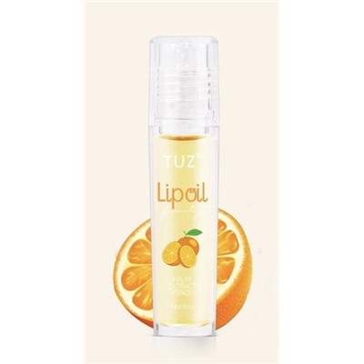 TUZ Натуральное фруктовое масло-блеск для увлажнения и питание губ, апельсин