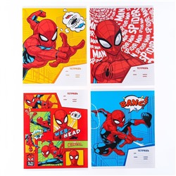 Комплект тетрадей из 20 шт "Человек-паук", 18 листов, в лин, обложка бум.мелов.