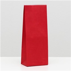 Пакет бумажный фасовочный, красный, 10 х 26 х 7 см