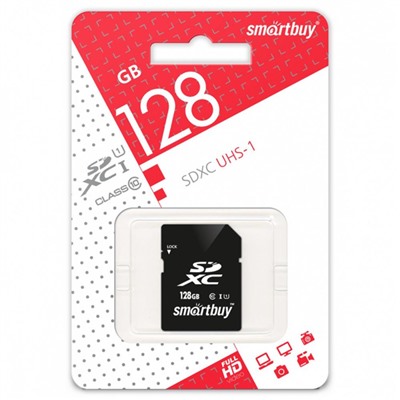Карта памяти SDXC 128 GB Class10 U1 Smartbuy (1/1)