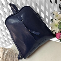 Городской сумка-рюкзак Efetto цвета тёмный индиго классического дизайна.