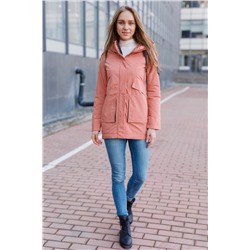 Женская куртка 2092-X73 персиковая