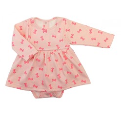 Боди-платье 5139/40 розовое с бантичками
