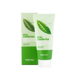 Отшелушивающий гель с экстрактом зеленого чая FarmStay Real Green Tea Deep Clear Peeling Gel