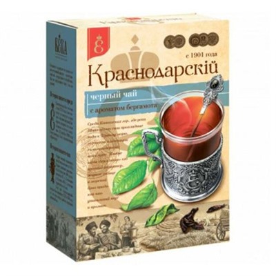 Чай черный с ароматом бергамота «Краснодарскiй с 1901 года» 100 гр