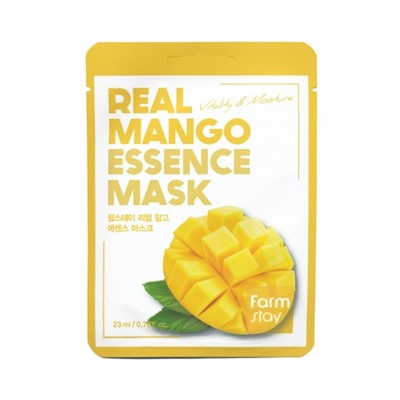 Маска для лица тканевая с экстрактом манго FarmStay Real Mango Essence Mask