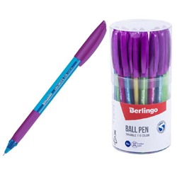Ручка шариковая Triangle 110 Color, узел 0.7 мм, чернила синие, грип, микс
