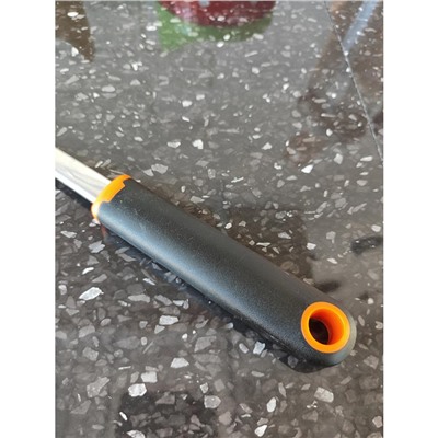 Акция! Лопатка нерж сталь 34,7 см пласт ручка черно-оранжевый Baizheng (1/144)