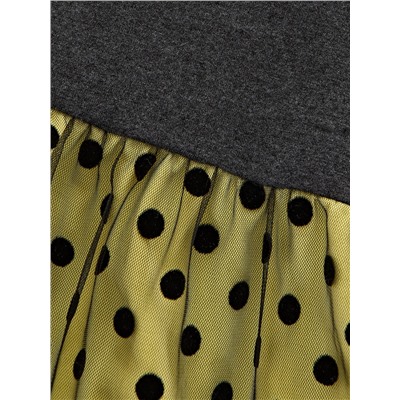 Платье (98-122см) UD 6157(2)черн/св.желтый