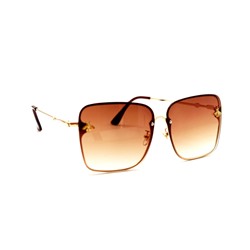 Солнцезащитные очки 2021- Gucci 1843 коричневый