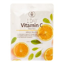 Тканевая маска для лица с витамином С MEDB 1 Day Vitamin C Mask Pack