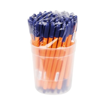 Ручка шариковая СТАММ "VeGa Orange", узел 0.7 мм, стержень 152 мм, чернила синие на масляной основе