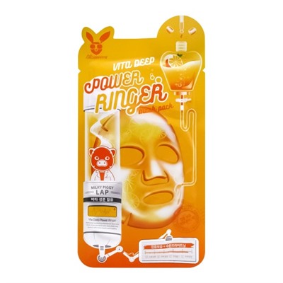 Тканевая маска с витаминным комплексом Elizavecca Power Ringer Mask Pack Vita Deep