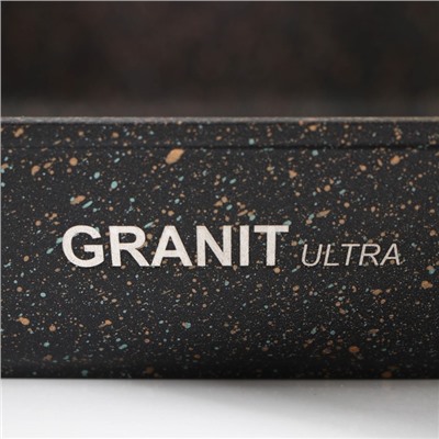 Противень Granit Ultra, 40×29,5×5 см, антипригарное покрытие, цвет чёрный