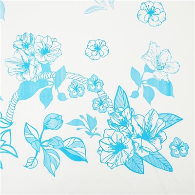 Скатерть без основы одноразовая двухсторонняя «Лилии», 110×180 см, рулон 5 шт, цвет белый