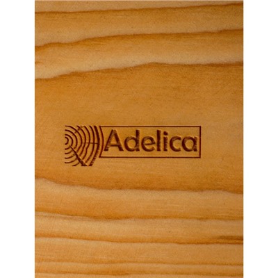 Менажница авторская с эпоксидной пищевой смолой Adelica, 22,5×22,5 см, цельный кедр, рисунок МИКС