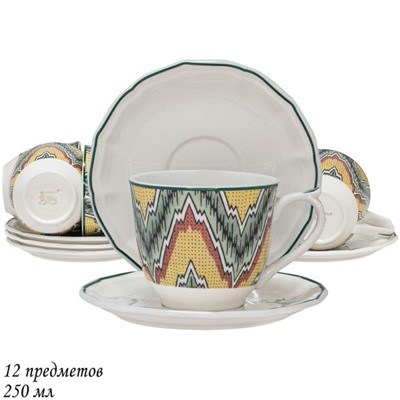 Чайный набор Lenardi «Бухара», 12 предметов, 250 мл