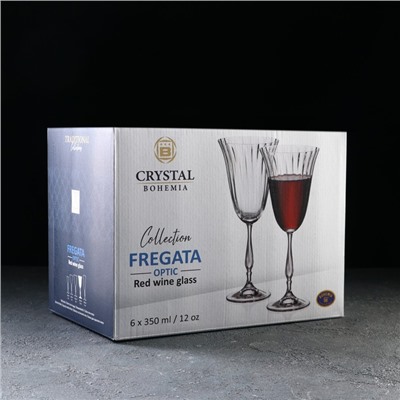 Набор бокалов для красного вина Fregata optic, 350 мл, 6 шт