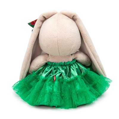 Мягкая игрушка «Зайка Ми в зеленой юбке с бантом», 18 см