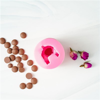 Молд «Мишутка», 5,8×5,8× 5,5 см, цвет розовый