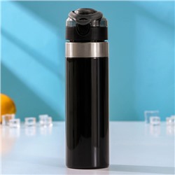 Бутылка «Строгость», 600 мл, 6,8×8,3×24,3 см, тритан, цвет чёрный