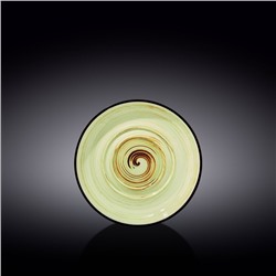 Блюдце универсальное Wilmax Spiral, d=16 см, цвет фисташковый