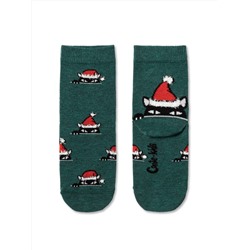 Носки детские CONTE-KIDS Новогодние носки с пушистой нитью «Xmas cat»