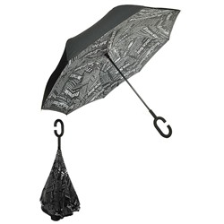 Зонт жен. Style 1577-2 механический трость