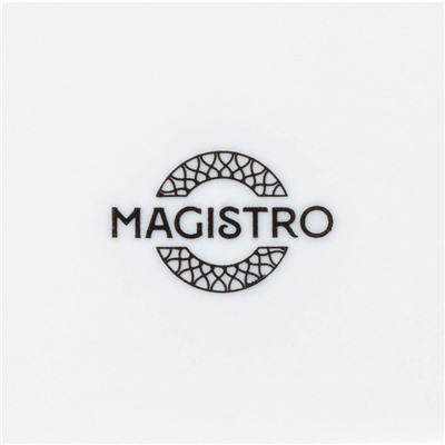 Блюдо фарфоровое прямоугольное Magistro Сrotone, 35,7×25,6×3,1 см