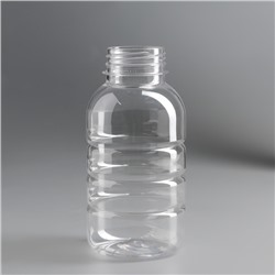 Бутылка одноразовая «Бочонок», 300 мл, горлышко d=3,3 см, без крышки, цвет прозрачный