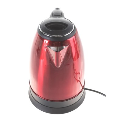 Чайник металлический электрический 1,8 л 1,5 кВт красный HS-1010 HomeStar (1/12)