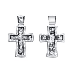 Крест (св.Георгий) из серебра частичное чернение литье