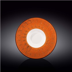 Тарелка глубокая Wilmax Splach, d=24 см, 200 мл, цвет оранжевый