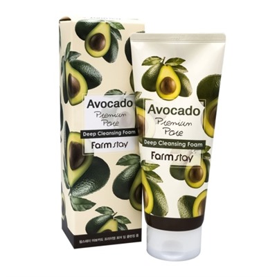 Очищающая пенка с экстрактом авокадо FarmStay Avocado Premium Pore Deep Cleansing Foam