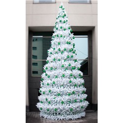 Ёлка искусственная Green trees «Уральская», цвет белый, 4 м