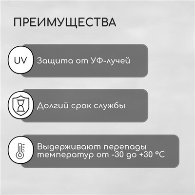 Термошайба из поликарбоната, d = 38 мм, УФ-защита, прозрачная, набор 25 шт.