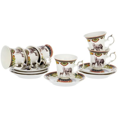 Чайный набор Olaff Jade porcelain, 12 предметов, 200 мл