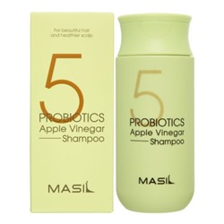 MASIL 5 PROBIOTICS APPLE VINEGAR SHAMPOO Шампунь против перхоти с яблочным уксусом и пробиотиками 150мл