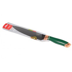 Нож нерж сталь лезвие 20,3 см 33*4*2 см поварской пласт ручка зеленый Bobssen Baizheng (1/240)
