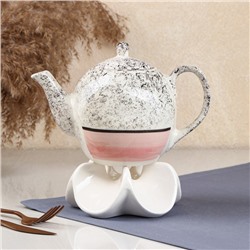 Чайник заварочный "Персия", керамика, розовый, 0.85 л, Иран