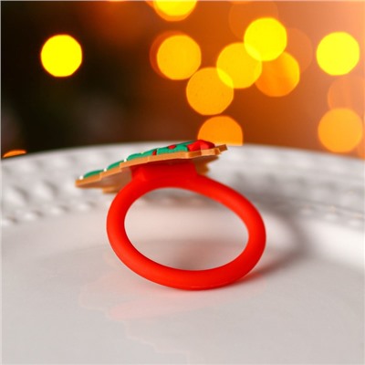 Кольцо для салфеток Доляна «Праздничная ёлка», 5×6 см