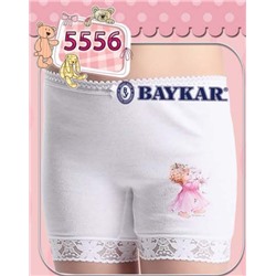 5556 Шорты д/девочки белые (BAYKAR)
