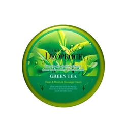 Очищающий и увлажняющий массажный крем с экстрактом зелёного чая DEOPROCE PREMIUM CLEAN & MOISTURE GREEN TEA MASSAGE CREAM
